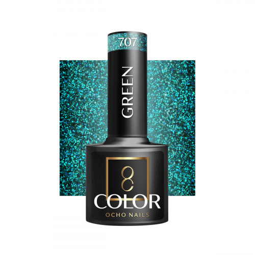 Hibridinis gelinis lakas OCHO NAILS green 707 5ml