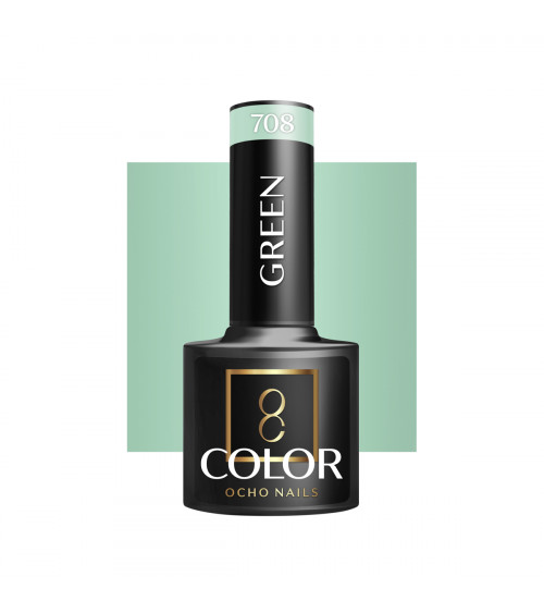 Hibridinis gelinis lakas OCHO NAILS green 708 5ml