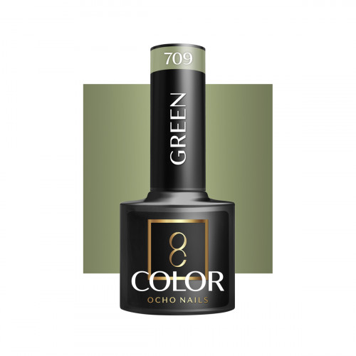 Hibridinis gelinis lakas OCHO NAILS green 709 5ml