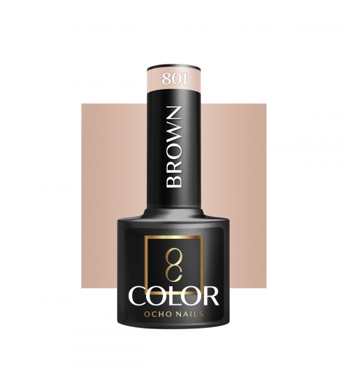 Hibridinis gelinis lakas OCHO NAILS brown 801 5ml
