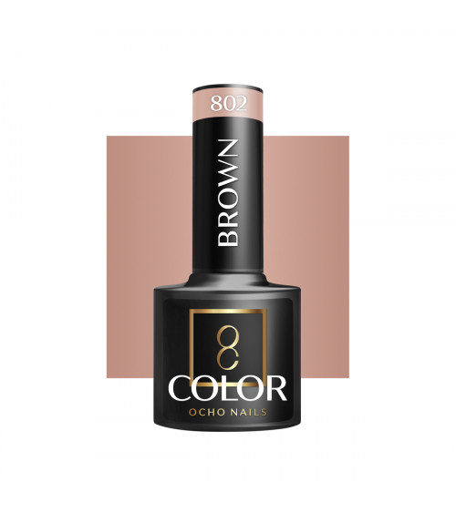 Hibridinis gelinis lakas OCHO NAILS brown 802 5ml