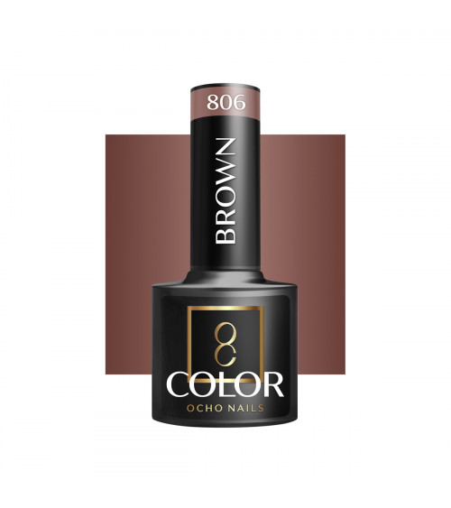 Hibridinis gelinis lakas OCHO NAILS brown 806 5ml