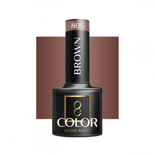 Hibridinis gelinis lakas OCHO NAILS brown 806 5ml
