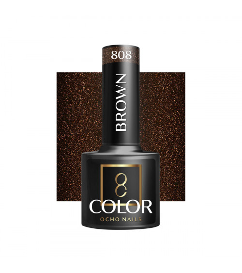 Hibridinis gelinis lakas OCHO NAILS brown 808 5ml