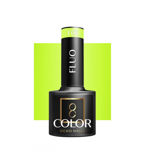Hibridinis gelinis lakas OCHO NAILS fluo F01 5ml