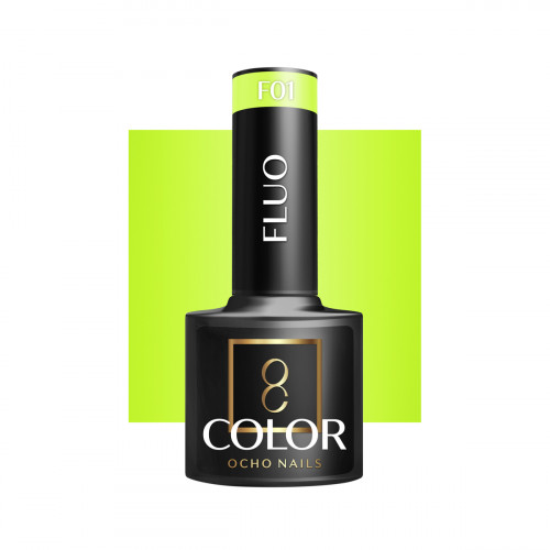 Hibridinis gelinis lakas OCHO NAILS fluo F01 5ml