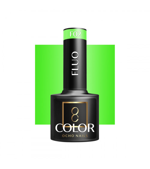 Hibridinis gelinis lakas OCHO NAILS fluo F02 5ml