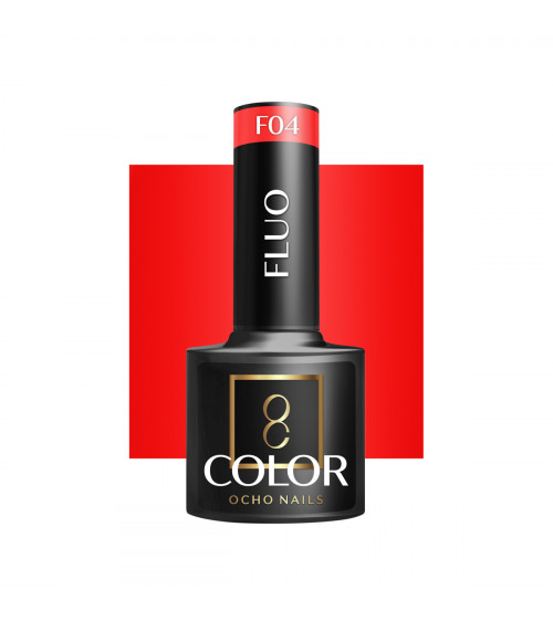 Hibridinis gelinis lakas OCHO NAILS fluo F04 5ml