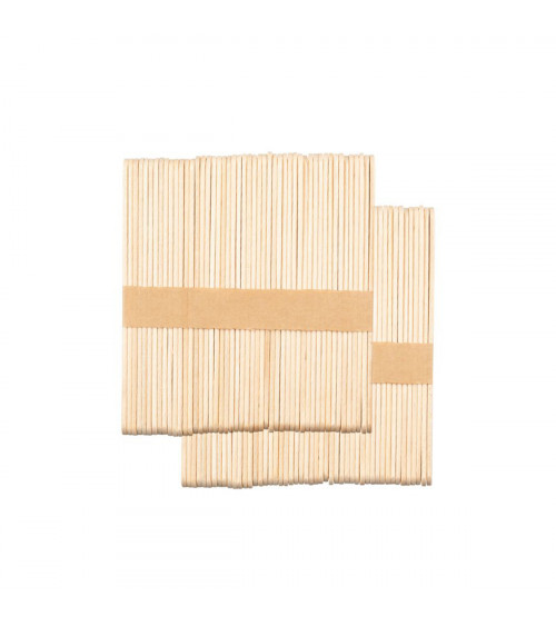 Medinės Mentelės Depiliacijai 114 x 10 x 2 mm - 100 vnt.