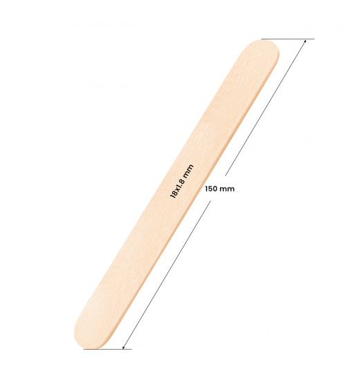 Medinės Mentelės Depiliacijai 150x18x1.8 mm - 150 vnt.