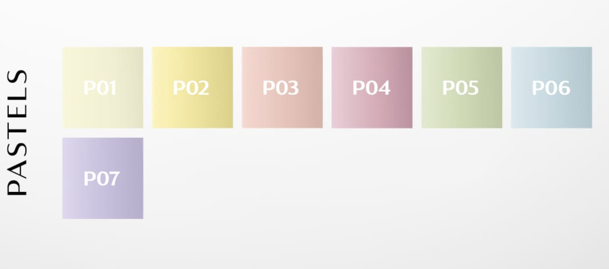 Ocho Pastels hibridiniu laku palete